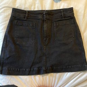 Madewell denim a line skirt